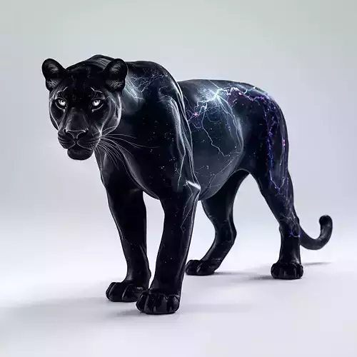 Quantum Circuit Panther 3D Model