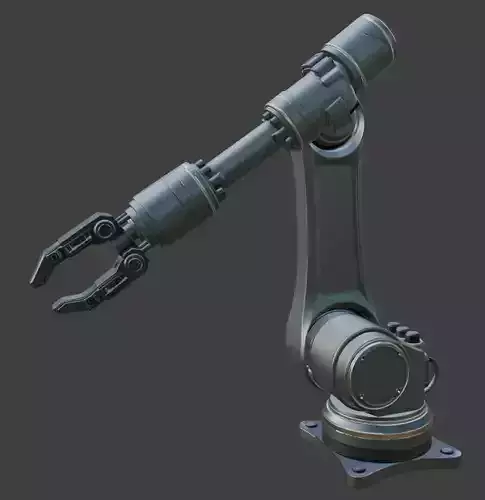 High Detail Mechanical Robot Arm