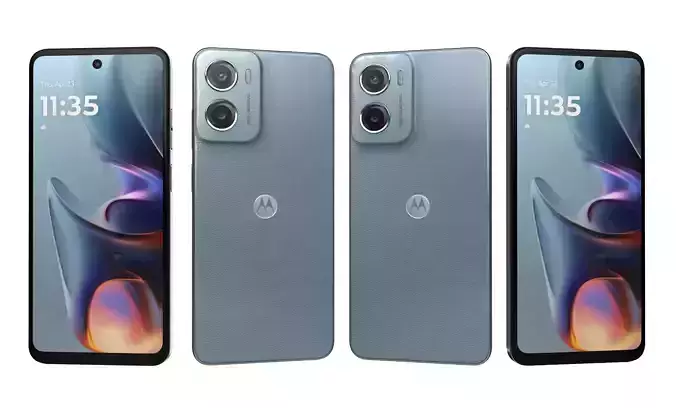 Motorola Moto E15 Denim Blue High Poly