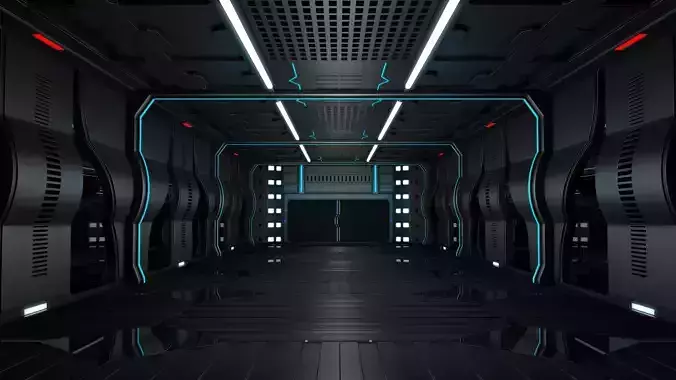 Sci Fi Corridor Interior