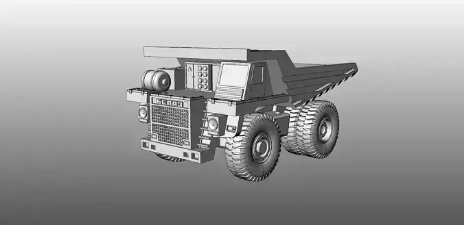 Tip truck Belaz 3D print model