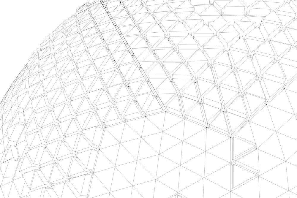 Earth Triangulated Geometry Design 3D model_7