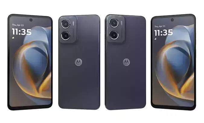 Motorola Moto E15 Misty Blue High Poly