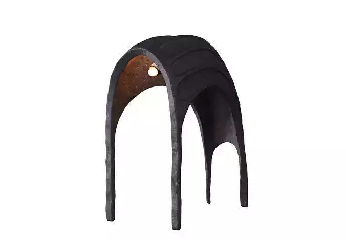 PANZIR Contemporary Floor Lamp Organic Design Recycled Materials