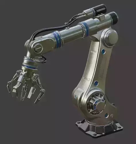 Industrial Robotic Arm 3D Model