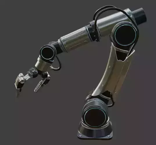 Industrial Robotic Arm 3D Model