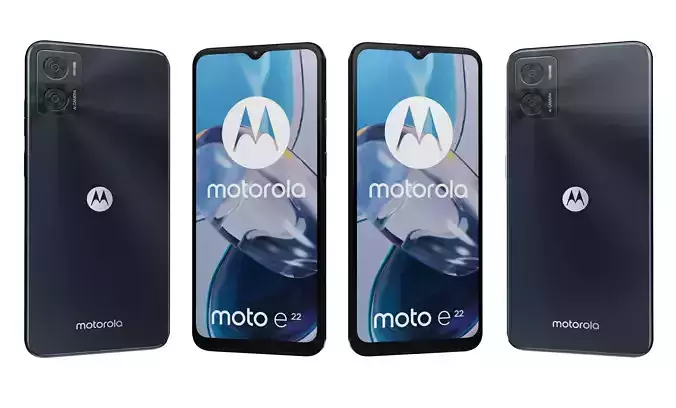 Motorola Moto E22 Black High Poly