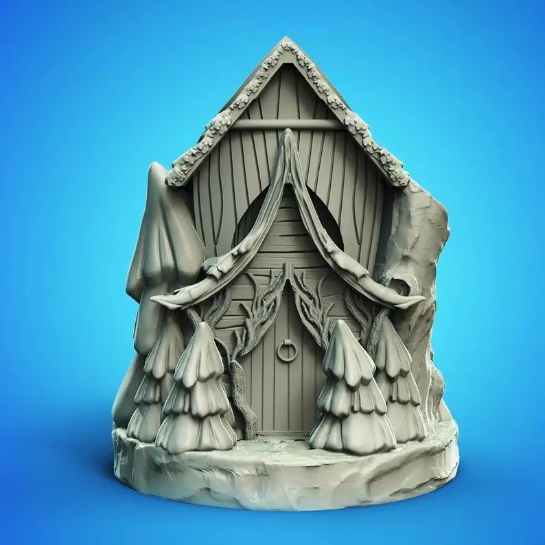 Winter Snow Hut Bottle Holder 3D Printable STL File 3D print model
