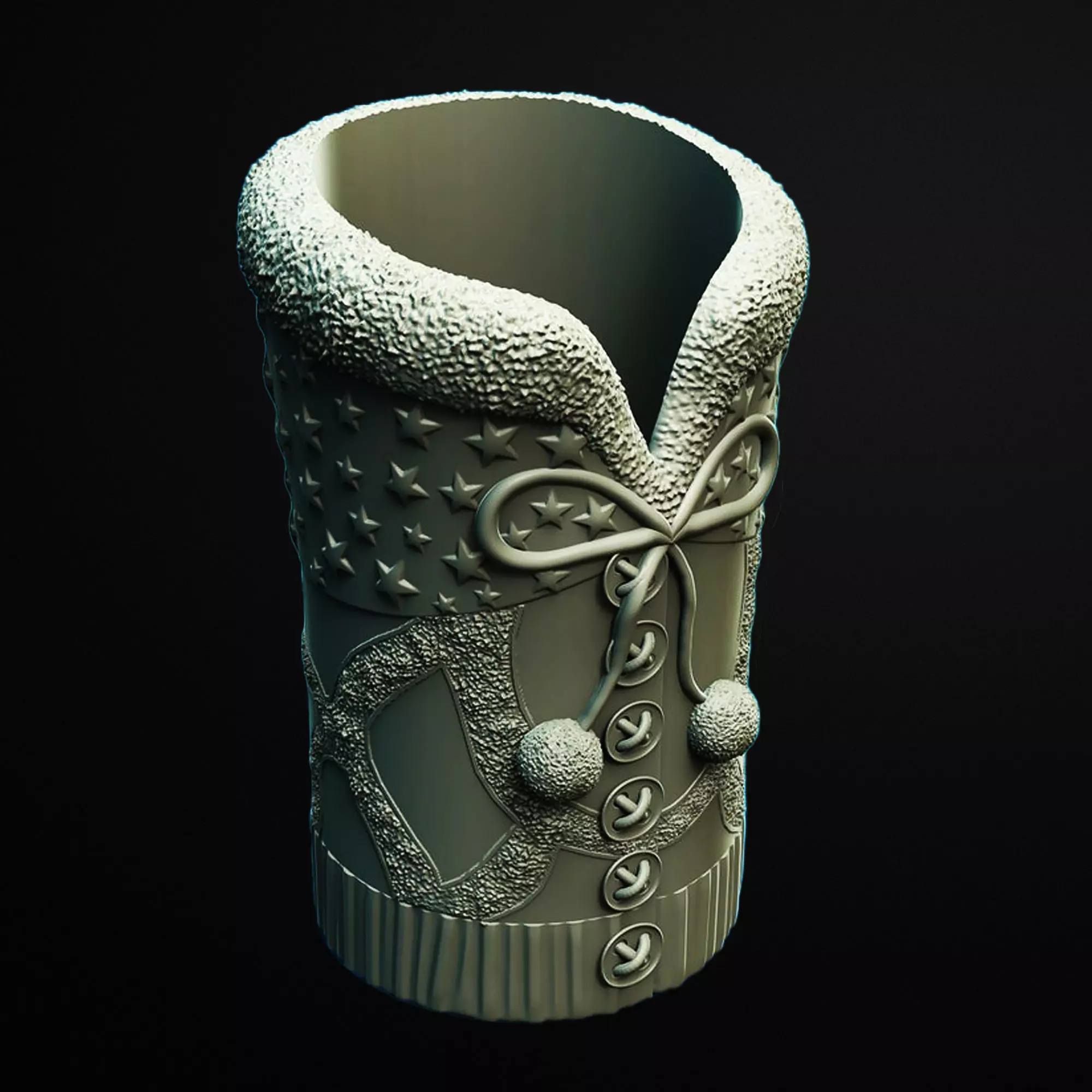 Winter Coat Bottle Holder 3D Printable STL File 3D print model
