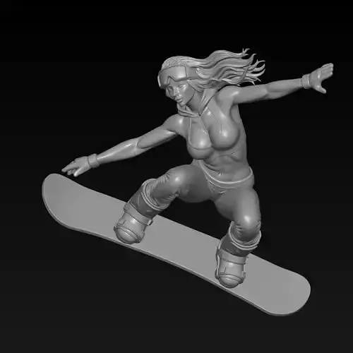 beautiful snowboarder girl 2