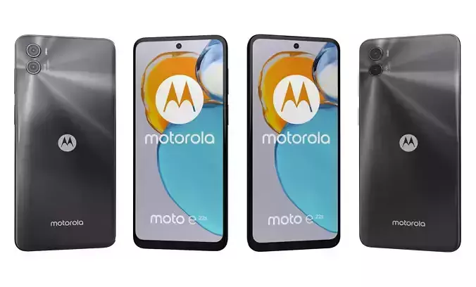 Motorola Moto E22s Black High Poly