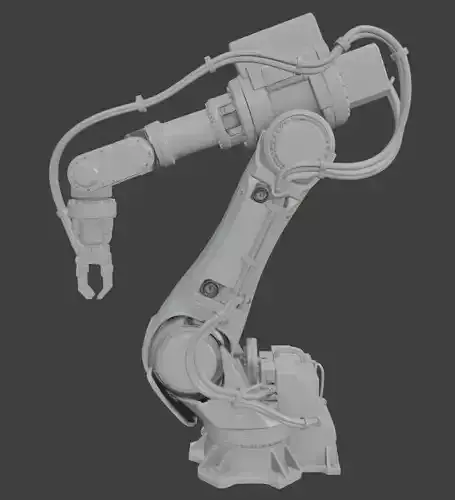 Industrial Robotic Arm 3D Model