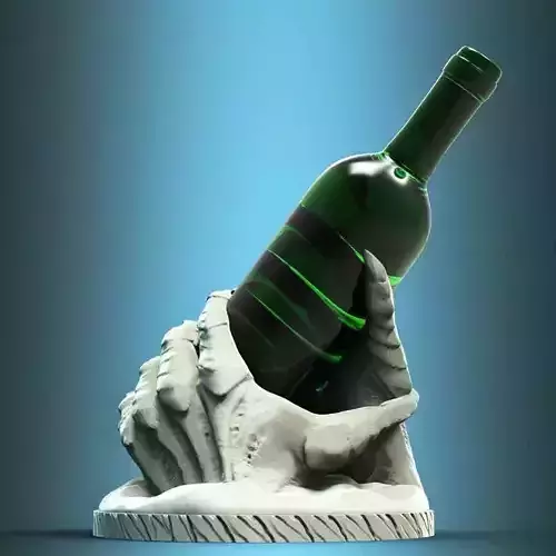 Dragon Hand Bottle Can Holder 3D Printable STL File