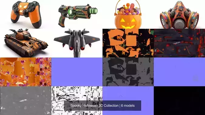 Spooky Halloween 3D Collection