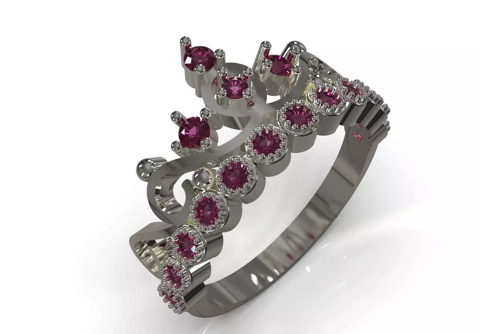 womens jewelry ring with a special crown design jr00313 3D print model