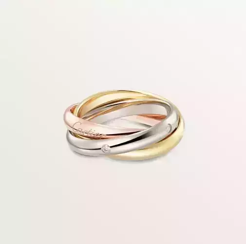 Cartie TRINITY RING CLASSIC MODEL 5 DIAMONDS