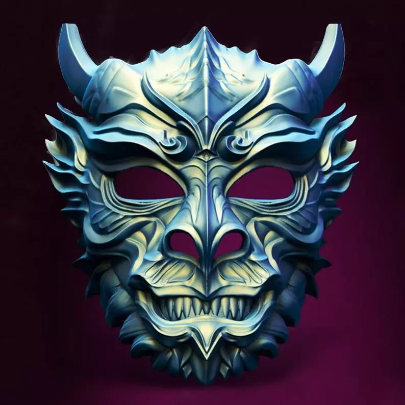Horror RageFang Spooky Mask 3D Printable STL File 3D print model