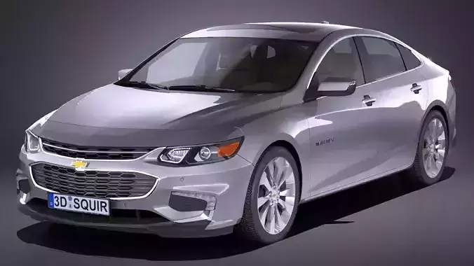 HQlowpoly Chevrolet Malibu 2017 Low-poly 3D model