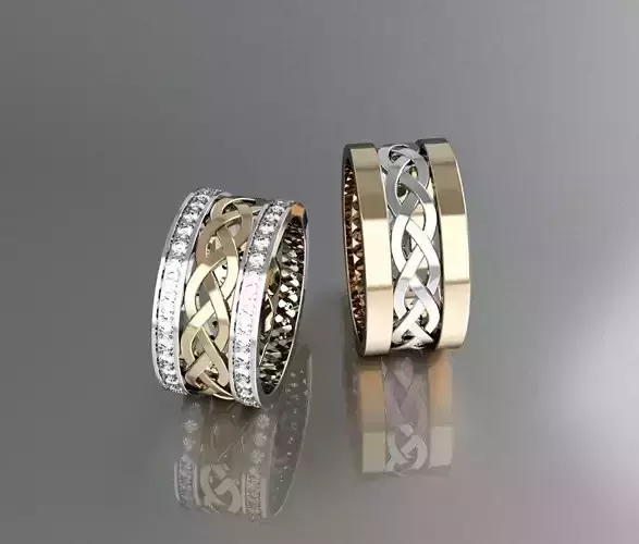 Wedding Rings 3D print model