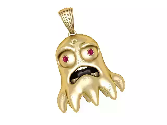 Haunted Ghost Character Pendant 3D Printable Jewelry Model