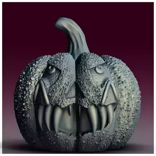  Monster Pumpkin Jar Candy Bucket 3D Printer STL File