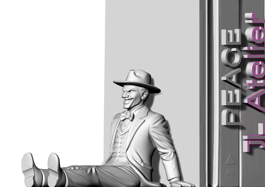 Funny Scary Man Book Holder 3D print model