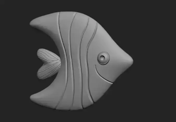 Fish Pendant 3D Printable Model