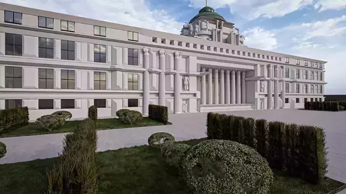Grand European Neoclassical Government Monumental Palace 