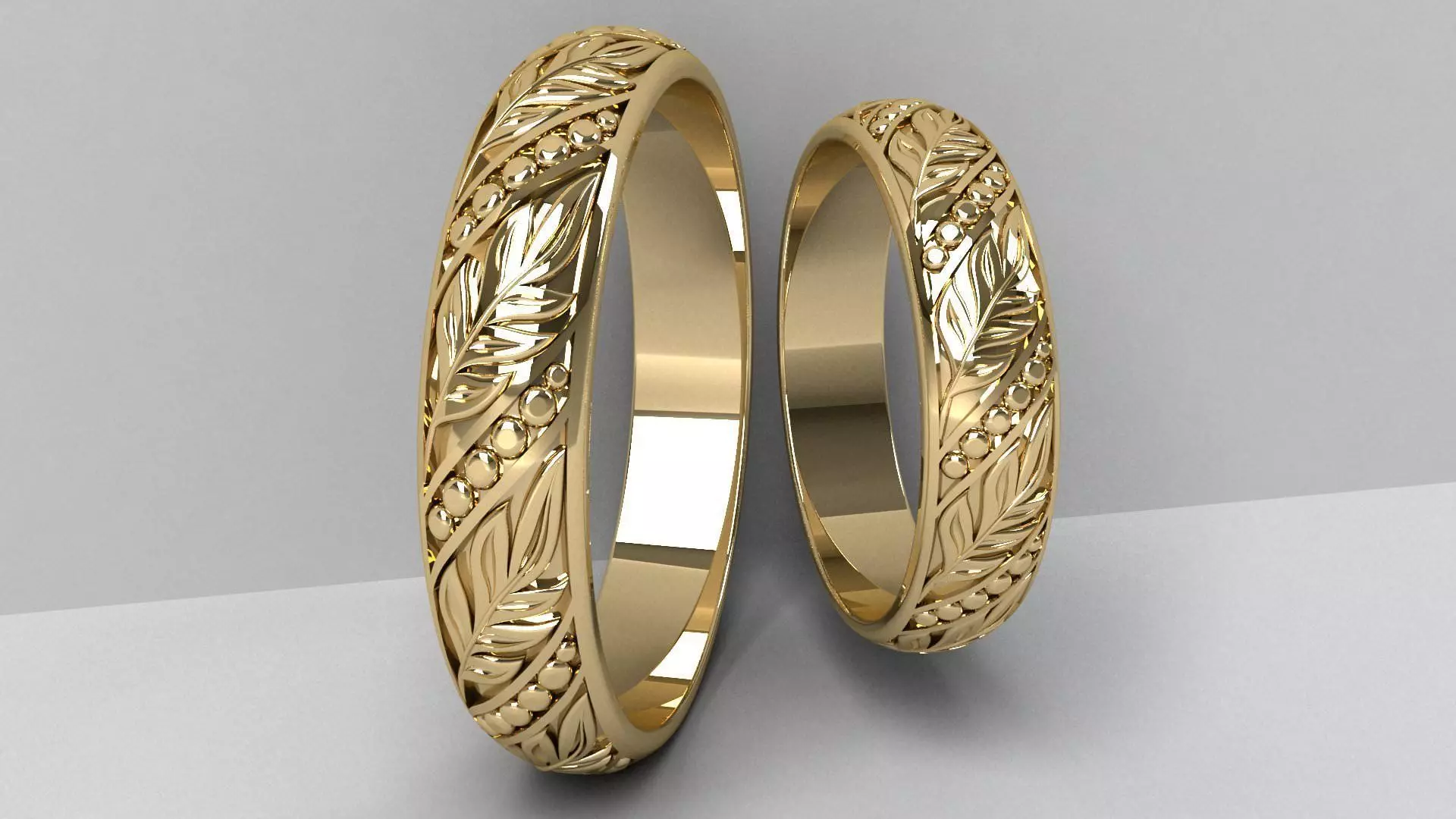 Wedding Rings 3D print model