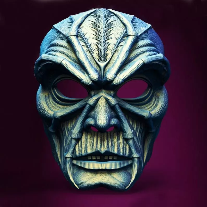 Halloween Horror WebFace Spooky Mask 3D Printable STL File 3D print model