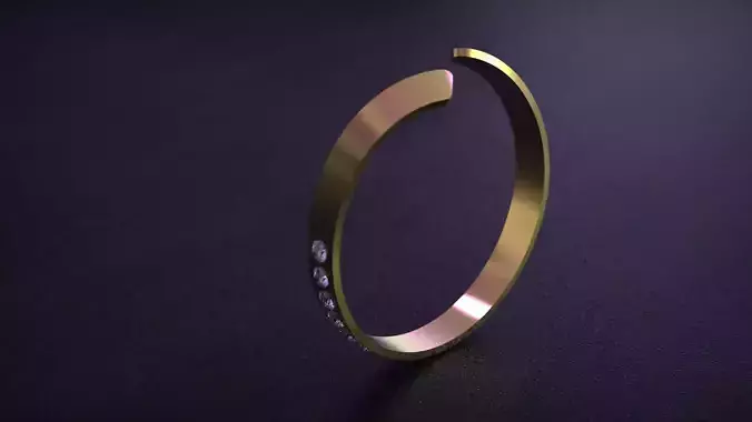 Diamond ring gold bracelett