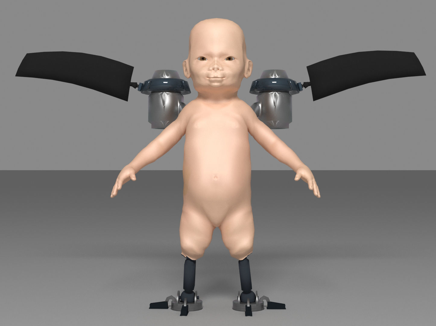 Babybot X-3 aka Angel 3D model_4