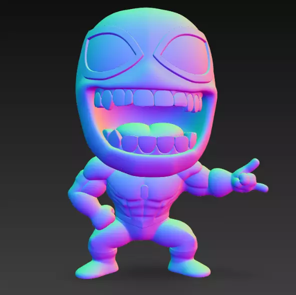Mini Funny Spiderman 3D print model