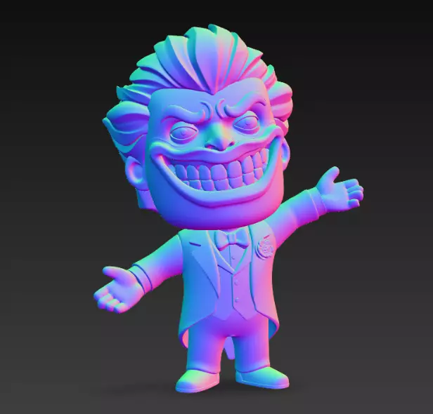Mini Funny Joker 3D print model