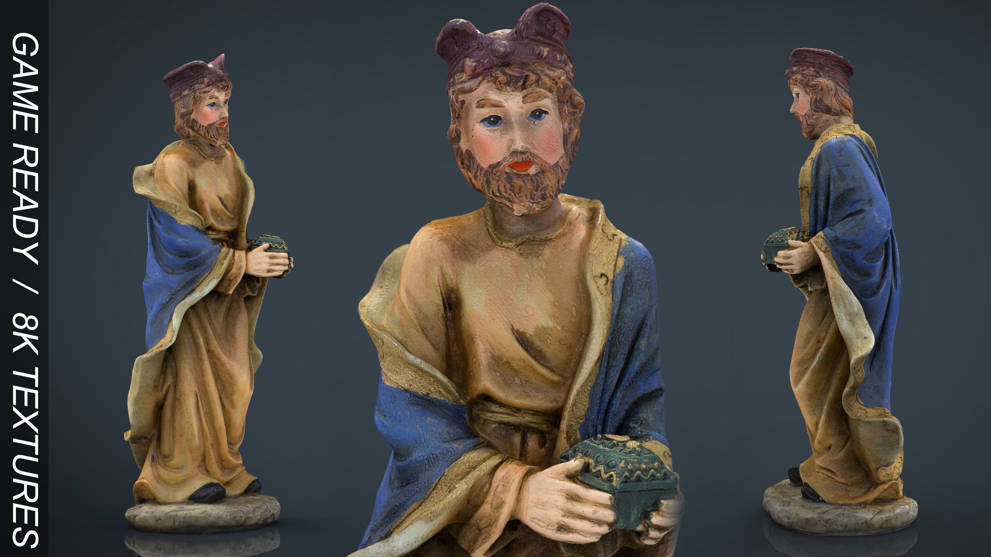 Christmas Nativity Scene Props Low-poly 3D model_11