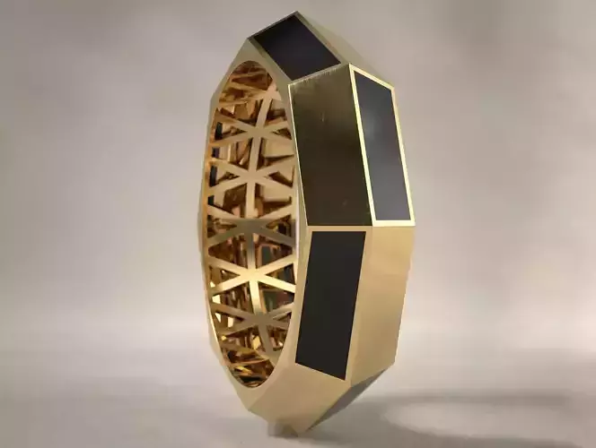 Faceted Ring 4 Sizes STL for Jewelry Casting 3D 