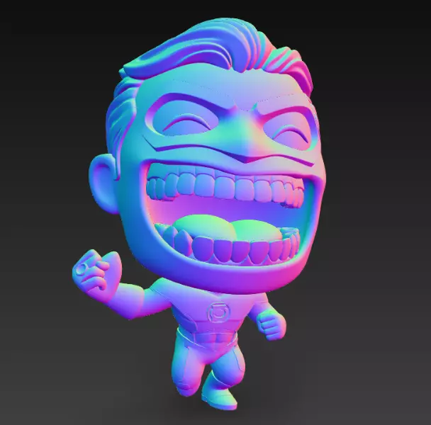 Mini Funny Superhero 3D print model