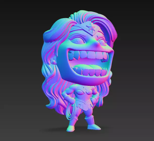 Mini Funny Sweet Girl 3D print model