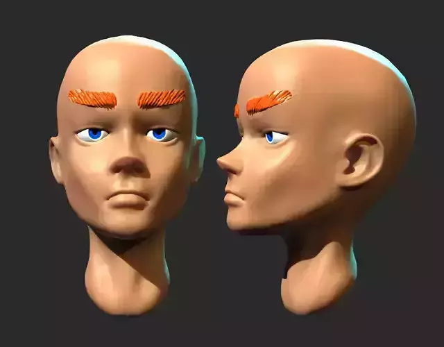 Female Head - Sculptris Practice
