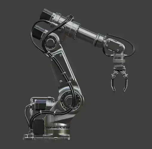 Industrial Robotic Arm 3D Model