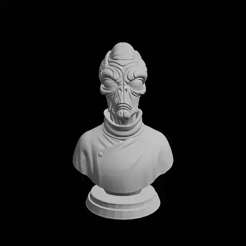 Grey Alien Bust