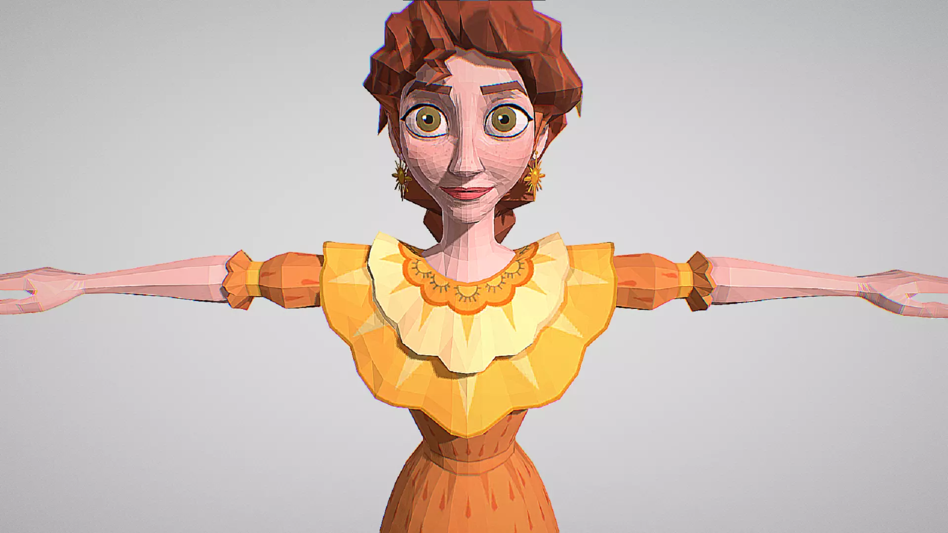 Pepa Madrigal - Disney Sorcerers Arena - Cute Anime Girl Low-poly 3D model