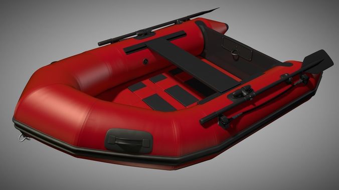 Rubber dinghy 3D model