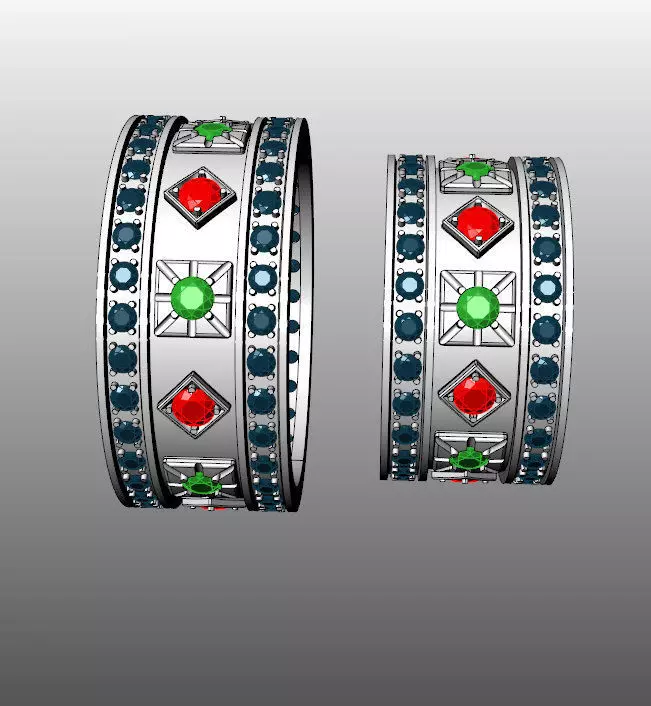 Wedding Rings Free 3D print model