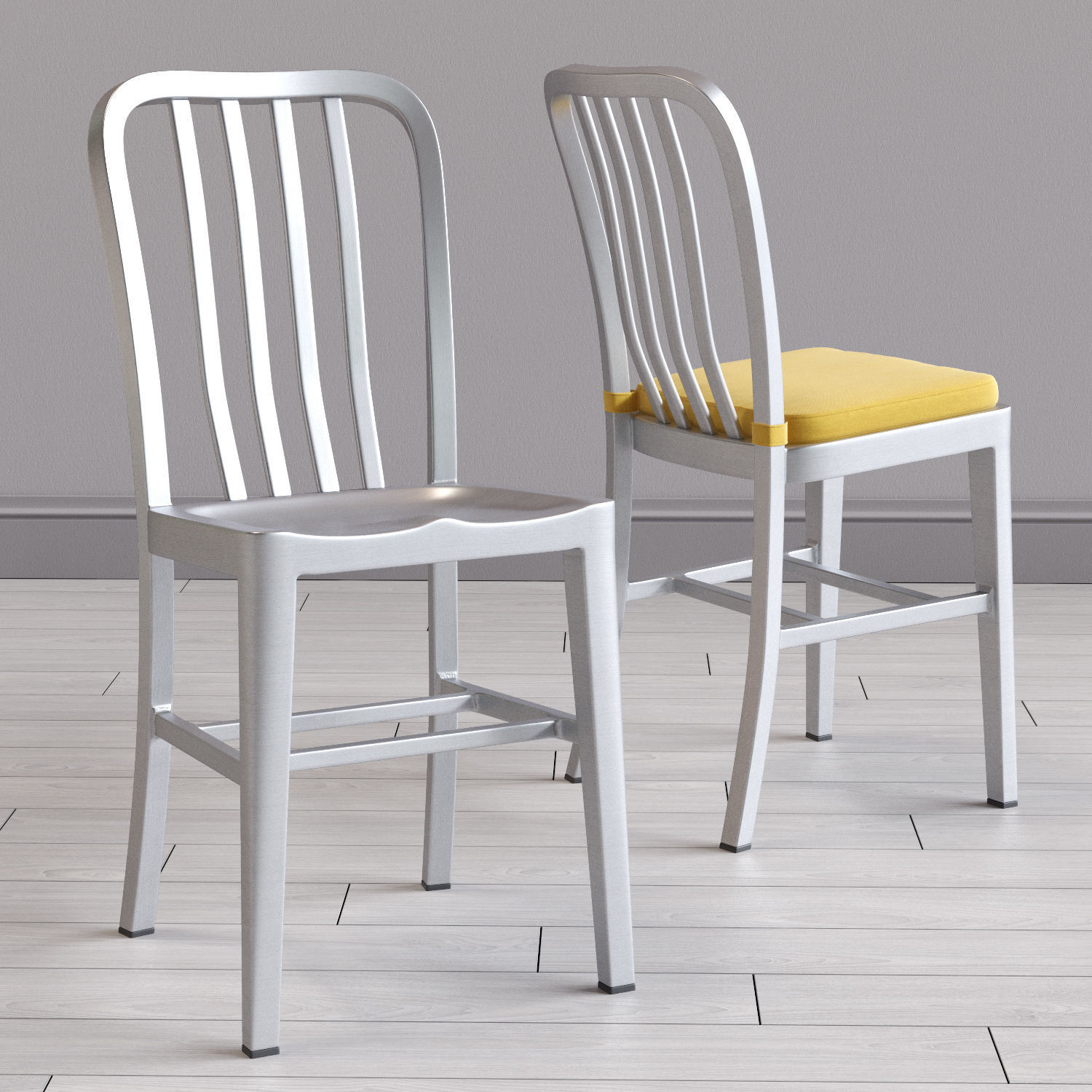 Delta Dinning Chair and Avalon Table 3D model_3