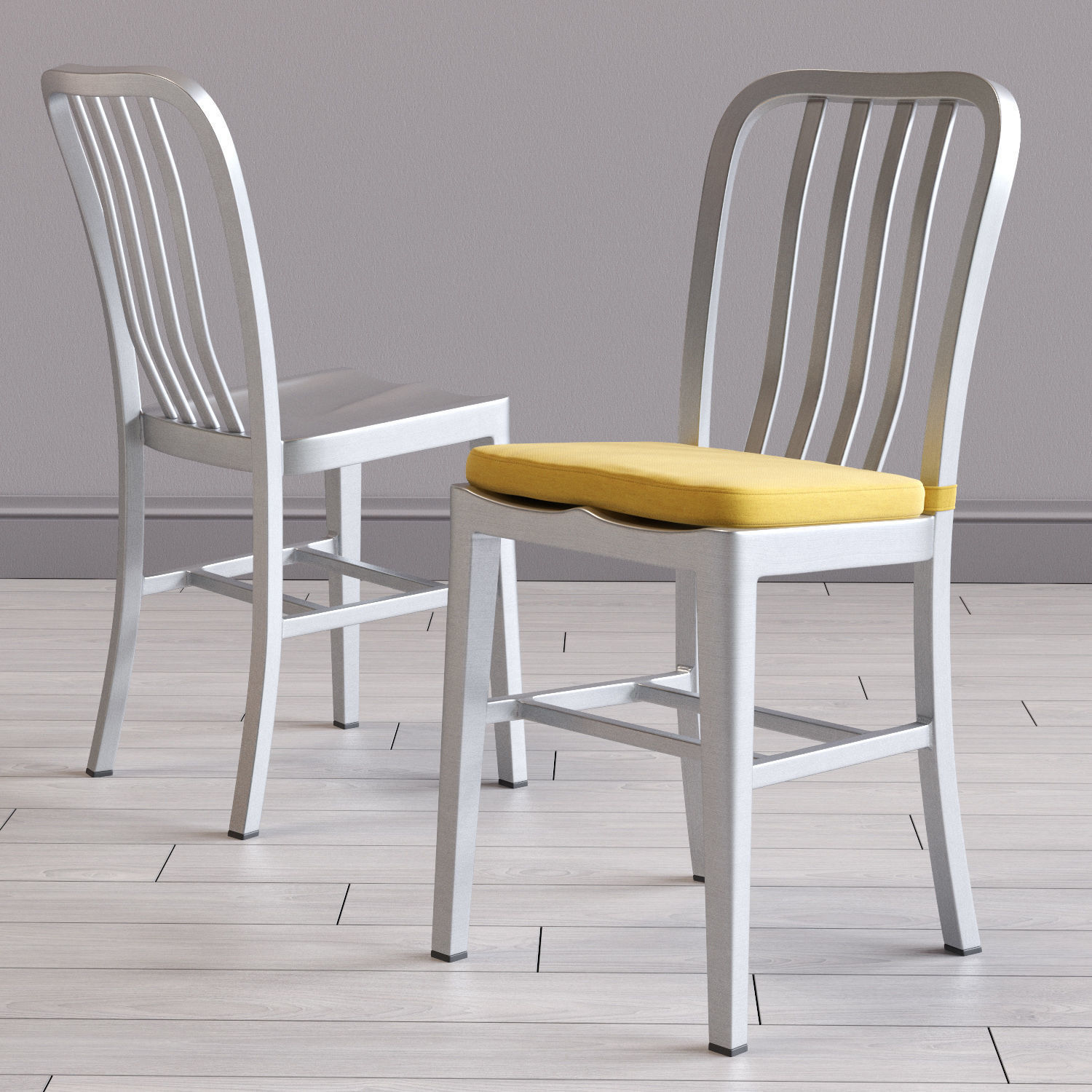 Delta Dinning Chair and Avalon Table 3D model_2