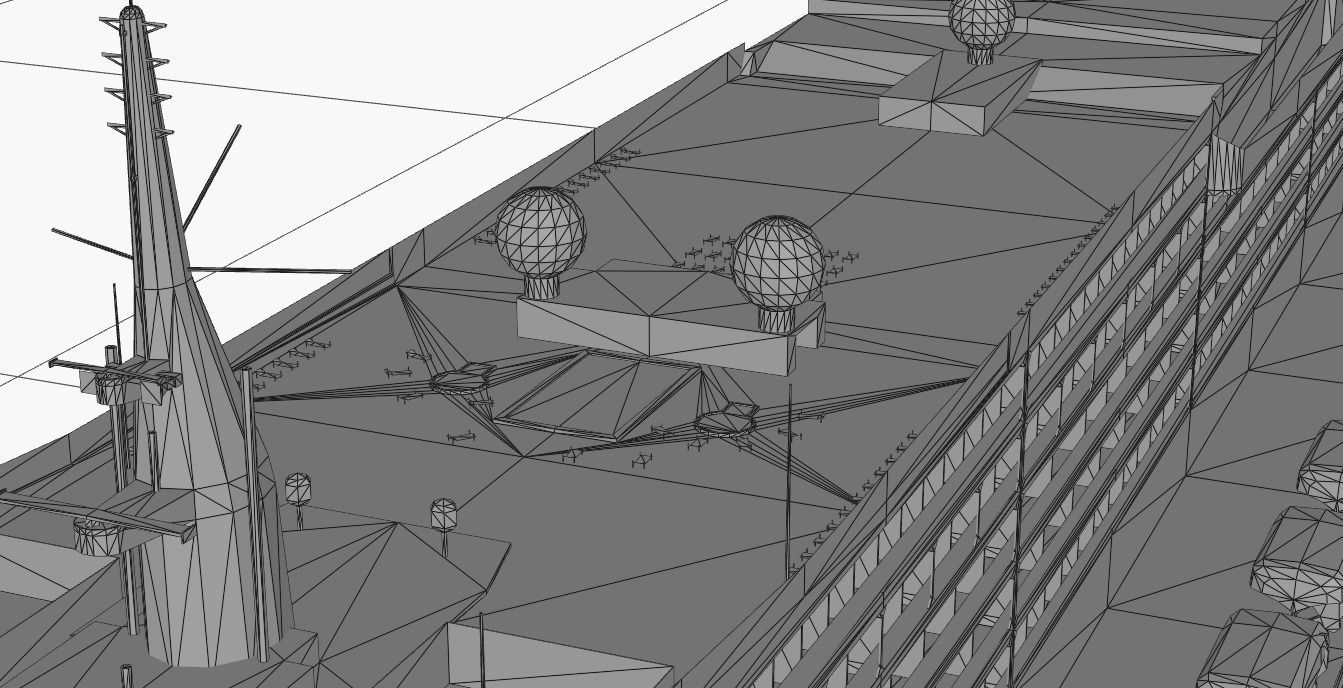 The ship Queen Mary 3D model_17