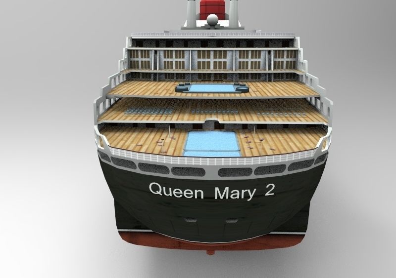 The ship Queen Mary 3D model_2