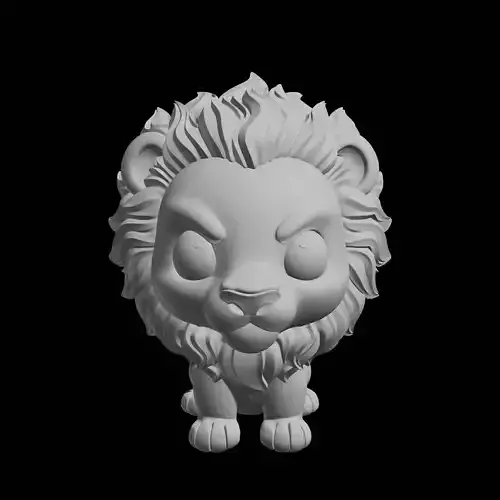 Chibi Fire Lion Model
