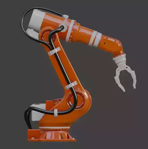 Industrial Robotic Arm 3D Model
